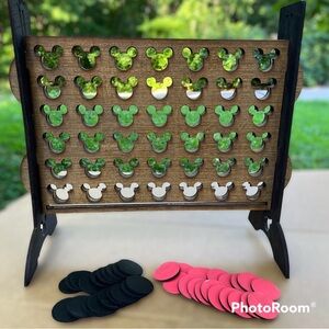 Wooden Mickey Connect Four Game